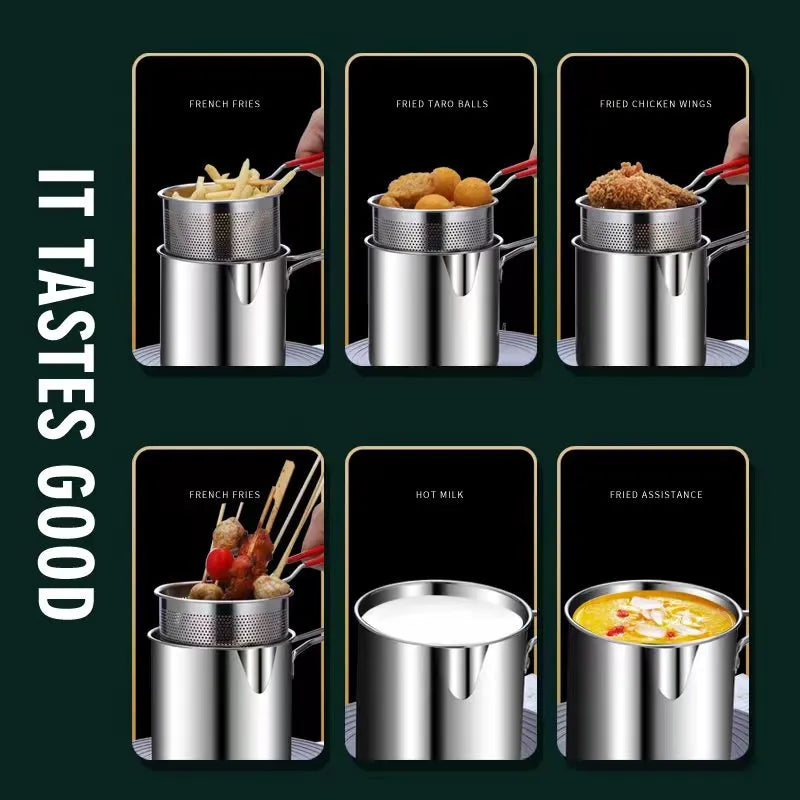 Bundle Deep Frying Pot+Chicken shredder Machine