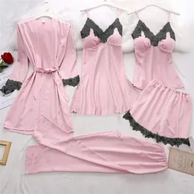 5 in 1 Nighty Set for Girls – Stylish 5 Piece Nightwear & Sleepwear Set(bridal)